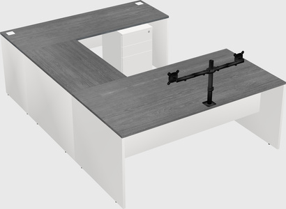 U-shaped desk