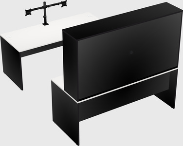 U-shaped desk