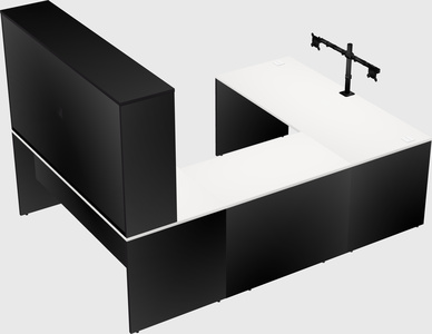 U-shaped desk