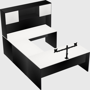 U-shaped desk