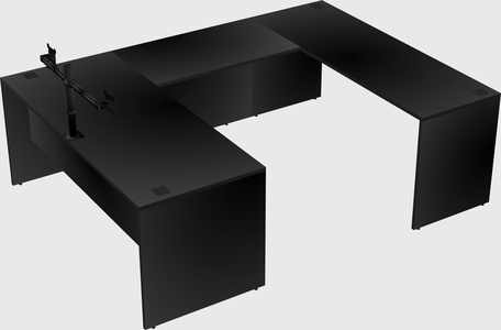 U-shaped desk