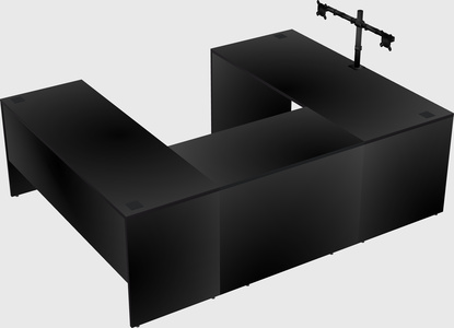 U-shaped desk
