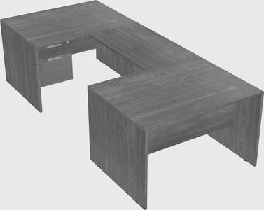 U-shaped desk