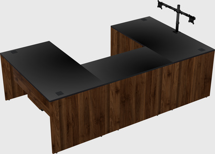 U-shaped desk