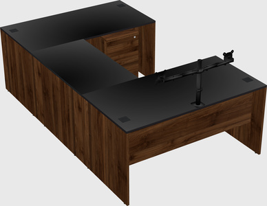 U-shaped desk