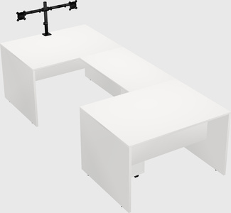 U-shaped desk