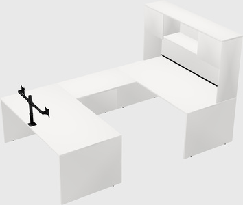 U-shaped desk