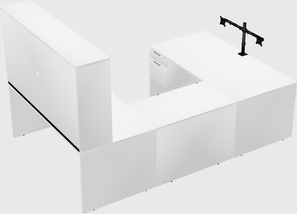 U-shaped desk