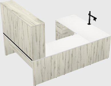 U-shaped desk