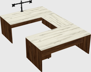 U-shaped desk