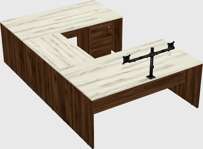 U-shaped desk