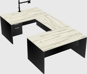 U-shaped desk