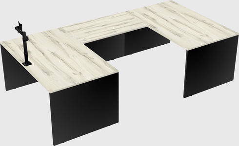 U-shaped desk