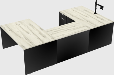 U-shaped desk