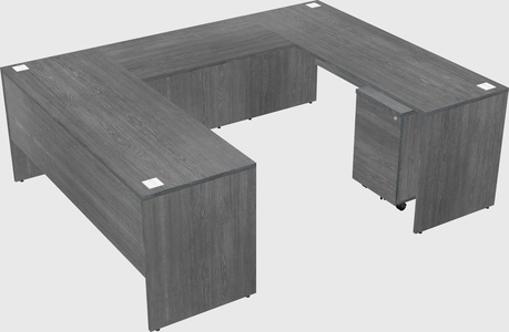 U-shaped desk