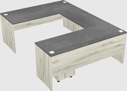 U-shaped desk