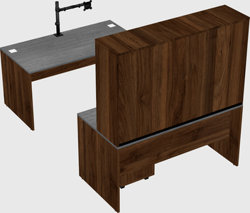 U-shaped desk