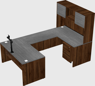 U-shaped desk