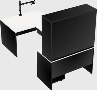 U-shaped desk