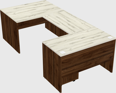 U-shaped desk