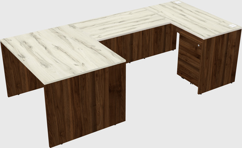 U-shaped desk