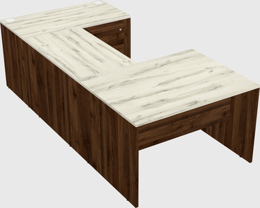 U-shaped desk