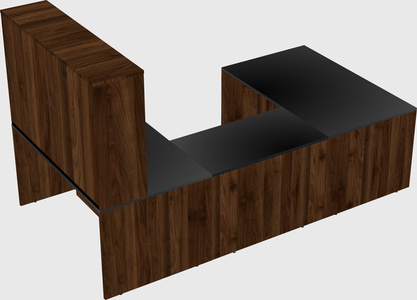 U-shaped desk