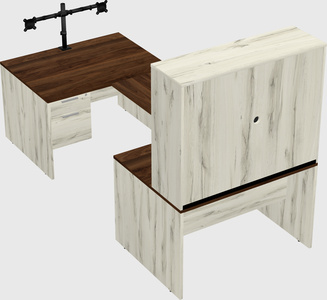 U-shaped desk