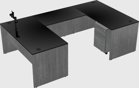 U-shaped desk