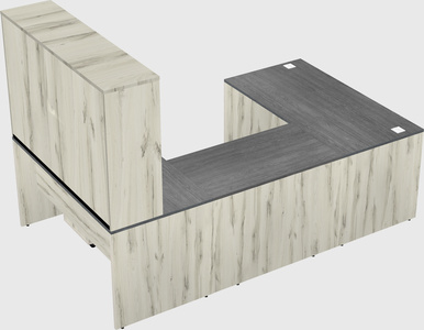 U-shaped desk