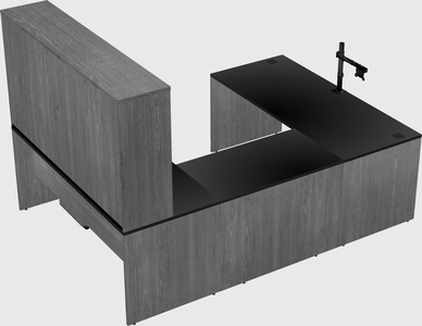 U-shaped desk