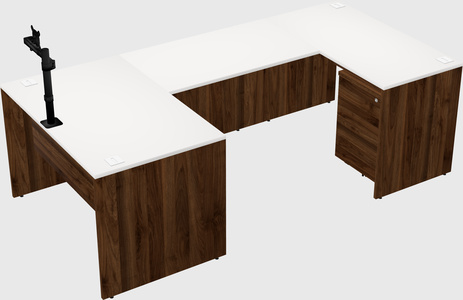 U-shaped desk