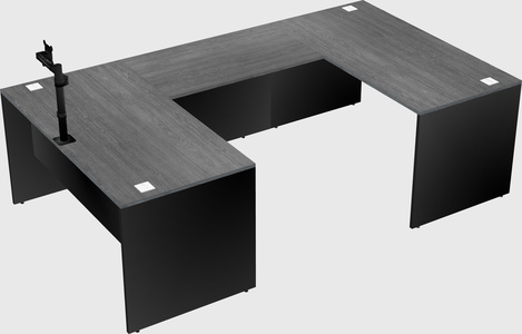 U-shaped desk