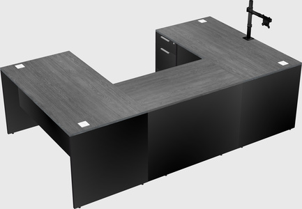 U-shaped desk
