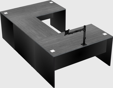 U-shaped desk