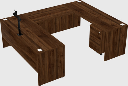 U-shaped desk