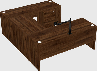 U-shaped desk