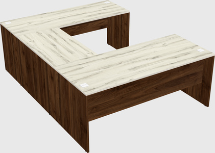 U-shaped desk