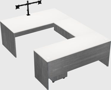 U-shaped desk