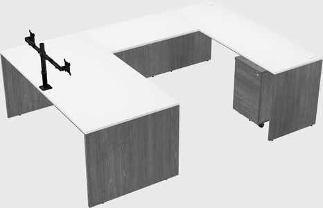 U-shaped desk