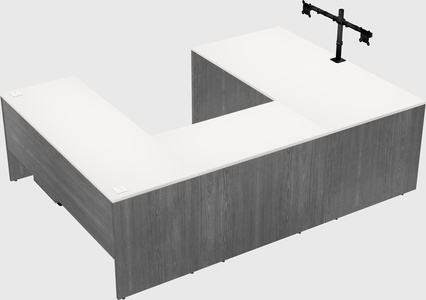 U-shaped desk