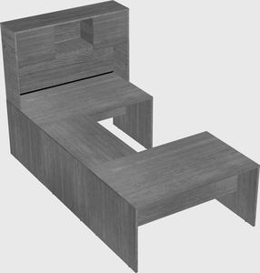 U-shaped desk
