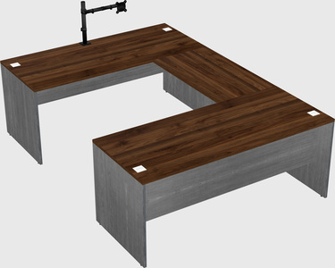 U-shaped desk