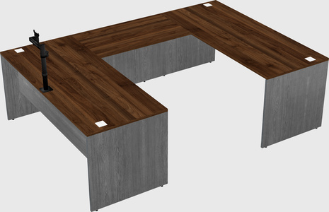 U-shaped desk
