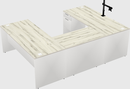 U-shaped desk