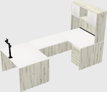U-shaped desk