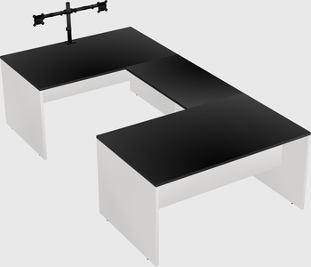 U-shaped desk