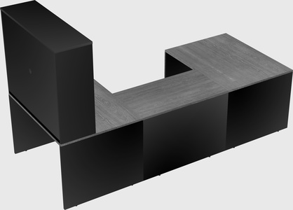 U-shaped desk
