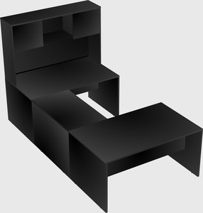U-shaped desk