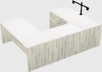 U-shaped desk